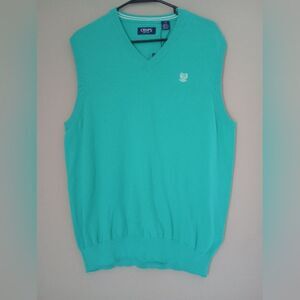 NWT Chaps Sweater Vest Paradise Green Size Large